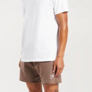 Brown XS Gymshark Crest Shorts
